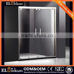 Straight Open Style Glass Enclosure Shower Screen With CCC thumbnail-1