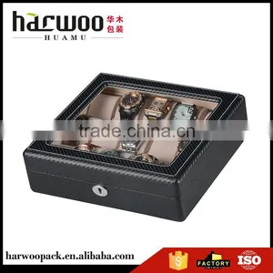 Factory Supply Attractive Style New Designed Red Leather Watch Box With Many Colors Supplier's Choice thumbnail-1
