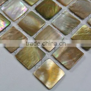 2016 Precious Natural Brown Lip Sea Mother of Pearl Mosaic Tile,bathroom Tile,backsplash Tile thumbnail-5