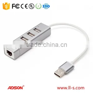 Adson Adapter for Network Cable With USB2.0 Hubs thumbnail-1