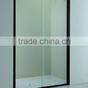 Black Framed Sliding Adjustable Automatic Shower Doors(KD6018) thumbnail-1