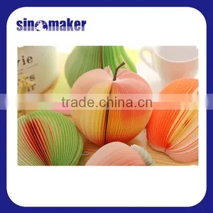 Fruit Note Memo Pads Portable Scratch Paper Notepads Post Sticky Apple Shape thumbnail-1