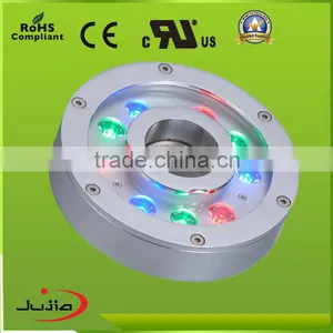 High Quality IP68 DMX512 Full Color 9W 24V LED Underwater Light for Fountain thumbnail-1