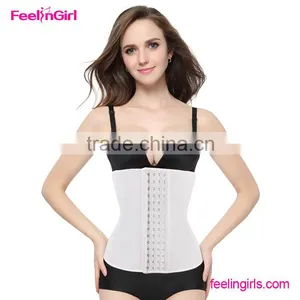 FeelinGirl 4 Hooks Support Bundle White Waist Cincher Latex Supergirl Corset Costume Supplier's Choice thumbnail-1