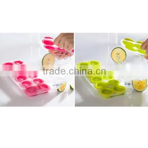 Creative 12-Cell Orange /Lemon Shaped Soft Silicone DIY Ice Cube Tray Ice Maker Jelly Pudding Mold thumbnail-2