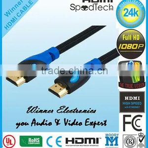 Gold Plated Ethernet Cabo HDMI to TV thumbnail-1