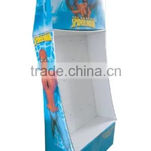 Cardboard Advertising Floor Tiers Display Rack thumbnail-4