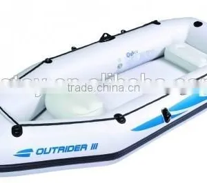 White High Quality Inflatable Speed Fishing Boat thumbnail-1