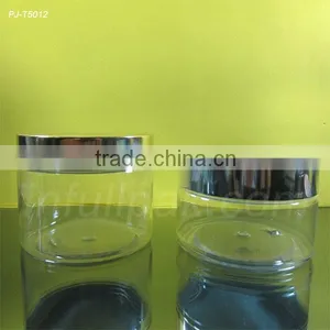 400ml/400gm Wide Mouth PET Jar With Shiny Silver Cap thumbnail-1