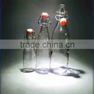 950ml, 500ml Clear Colored Beer Glass Swing Top Bottle Beverage Glass Bottle Quality Choice thumbnail-1