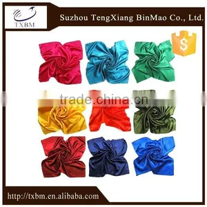 Polyester Satin Solid Colour Square Scarf thumbnail-1