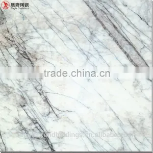 White Jade Micro Crystal Tiles, Glass Polished Porcelain Shinning Floor Tile Black Texture thumbnail-2