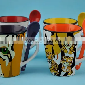 Kids Mug and Spoon With Animal Design thumbnail-1