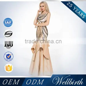 Top Import Crystal Beaded Tea Length Wedding Dress Patterns Free thumbnail-1