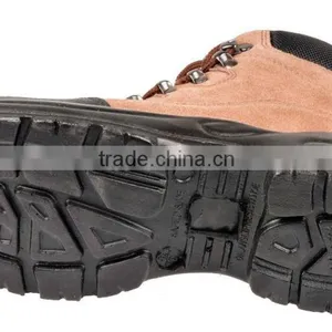 Anti-Puncture PU Injection Suede Leather Toe Cap Safety Shoes thumbnail-4