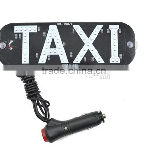 Popular 45SMD 3528 LED Taxi Top Light With Switch Indicator License Plate Light Taxi Sign Roof Light thumbnail-2