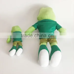 Attractive Design Stuffed Frog Toys for Valentine's Day, Green Frog Plush Toy thumbnail-2