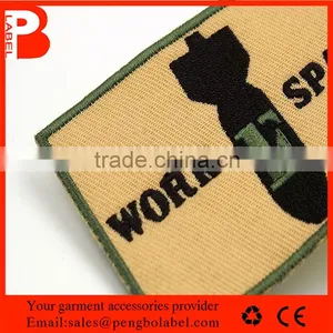 High Quality Non-woven Twill Fabric Custom 3D Embroidery Patch for Garment thumbnail-6