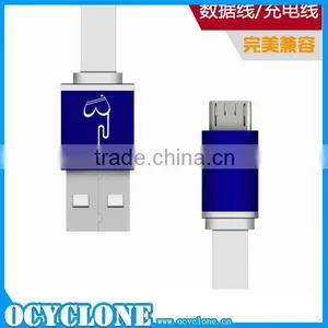 China Wholesale Colorful Noodle Cable Usb Data Cables for Xiaomi m4 Mobile Phone thumbnail-1