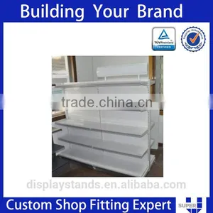 Good Quality Painted White Wooden Brochure Display Rack thumbnail-2