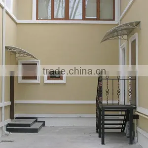 Plastic Awning Material Polycarbonate Single Door Awning Canopy thumbnail-6