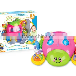 Baby Toys B/O Multi-function Puzzle Ladybug With Music&Light thumbnail-1