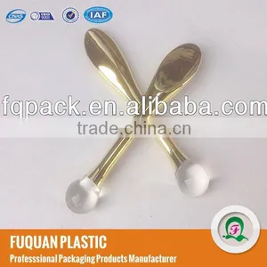 Gold Color Acrylic Plastic Cosmetic Cream Use Spoon thumbnail-1