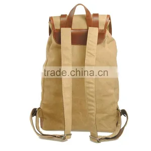 New Stylish Backpack Vintage Canvas School Backpack Hiking Backpack thumbnail-6