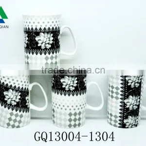 340CC Beer Fine Bone China Mug Round Shape With Printed and Bulk Packing Cheap Sale thumbnail-6