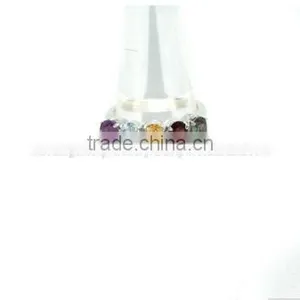 Mixed Stone and Pure Oval Ring Silverpine thumbnail-2
