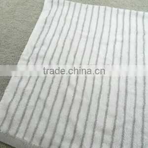 Soft 100% Bamboo Fiber Dobby Stripe Towel thumbnail-5