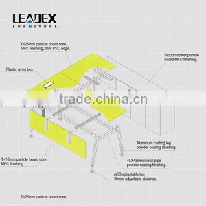 Hot Sale Modern Office Furniture Director Desk With Back Units thumbnail-3