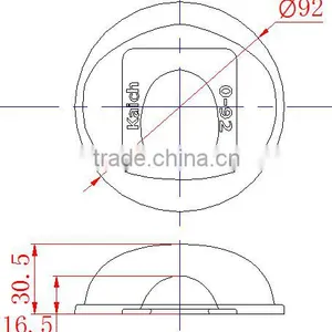 Led Glass Lens for Urban Road KC92-0 92mm thumbnail-5