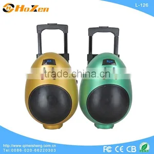Portable Speaker With FM Radio , Bluetooth, Wireless MIC, Solar Energy Portable Speaker L-72 thumbnail-1