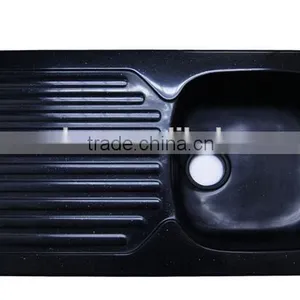Black Acrylic Solid Surface Kitchen Sink, ,artificial Stone Sink,wash Basin thumbnail-1