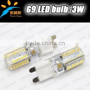 G9 Led Bulb Lamp 220V 3W LED Spotlight 3014 SMD White LED Corn Bulb Light Warm White g9 Led Crystal Chandelier Light thumbnail-1