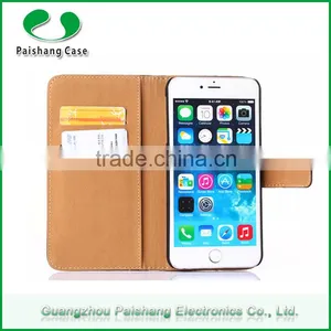 Stitching Mobile Phone Wallet PU Flip Leather Cell Phone Case Cover for Iphone 6/ 6 Plus With Card Slots Stand Function thumbnail-1
