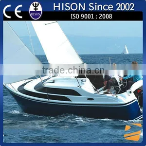 Hison 26ft Sailboat Antique Model Outboard Motor Cruising Sailboat for Sale Luxury Decoration thumbnail-1