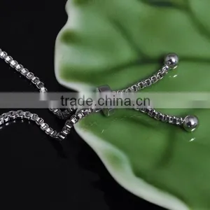 Ladies Top Selling Bracelet Design With Blue Glass and Rhodium Plating Bracelet Fashion thumbnail-6