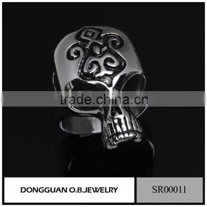 European American Trend Skull Ring/Custom Stainless Stee Ring For Men thumbnail-4