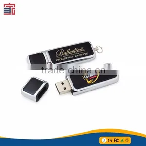 China Manufacturer Leather Case Usb Flash Drive thumbnail-1