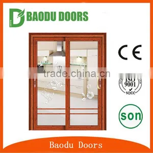 Low Glass Interior Swing Doors Soundproof Aluminum Glass Door thumbnail-3