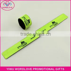 Custom Printed PVC Reflective Slap Wristband, Slap Band, Slap Wrap Bracelet thumbnail-1