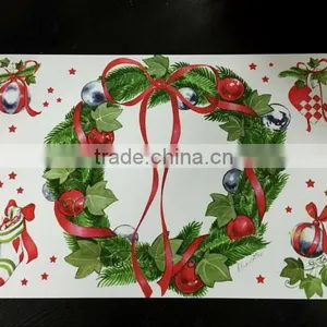pp Placemat With Christmas Design Printed Plastic Placemat Tabel Mat thumbnail-2