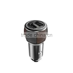 5V 2.4A Safety New Style Coloful Leather Car Charger thumbnail-5