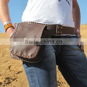 Travel Money Pocket Leather Hip Waist Belts Bags thumbnail-1