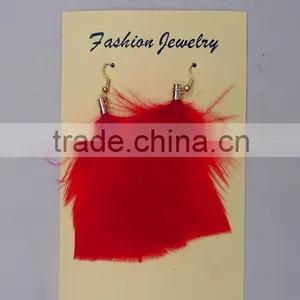 The Non-toxic Material Fancy Custom Design Feather Eardrop thumbnail-6