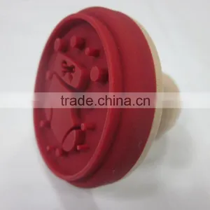 Factory Manufactured Dia. 6cm Silicone Cookie Tools Christmas Boots Silcione Cookie Stamp thumbnail-3