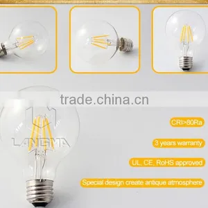 2015 Newest Design LED Filament Bulb G95 12V Dimmable 6W 8W 2700K/3000K/6500K LED Filament Lamp With High Lumen thumbnail-3
