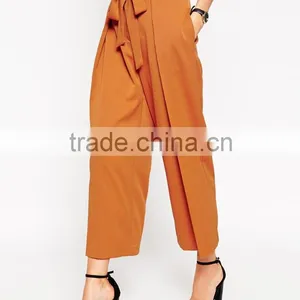European Organge Custom Loose Style Office Lady Pants thumbnail-2